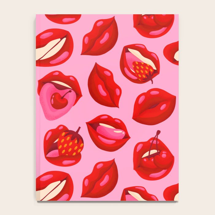Fruity & Flirty Pattern on Light Pink Notebook Gallery Image 4