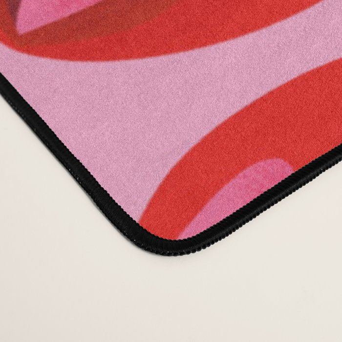 Fruity & Flirty Pattern on Light Pink Desk Mat Gallery Image 4
