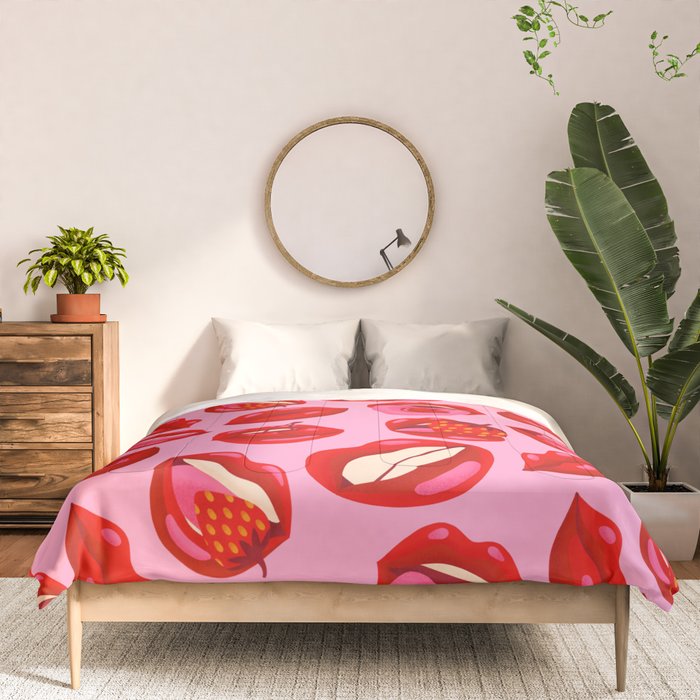 Fruity & Flirty Pattern on Light Pink Comforter Gallery Image 3