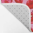 Fruity & Flirty Pattern on Light Pink Bath Mat Gallery Image 2