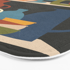 Serenade of Shapes 1 Bath Mat Gallery Image 3