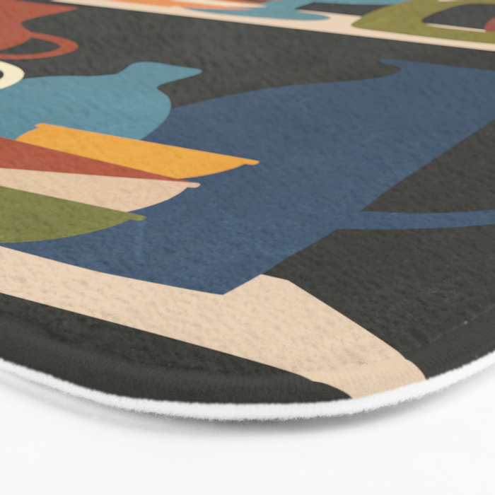 Serenade of Shapes 1 Bath Mat Gallery Image 3