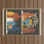 Serenade of Shapes 1 Outdoor Rug Gallery Image 1
