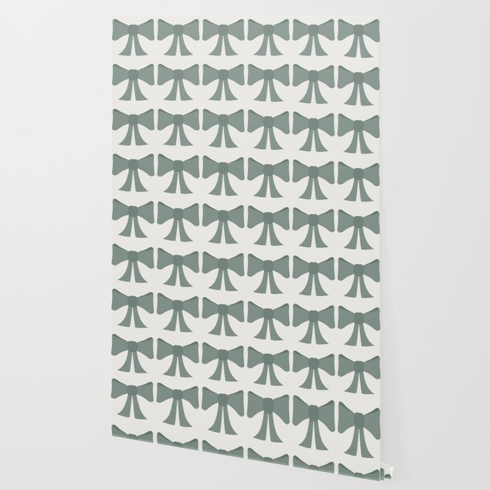 Vintage Bows II Green Wallpaper Gallery Image 2