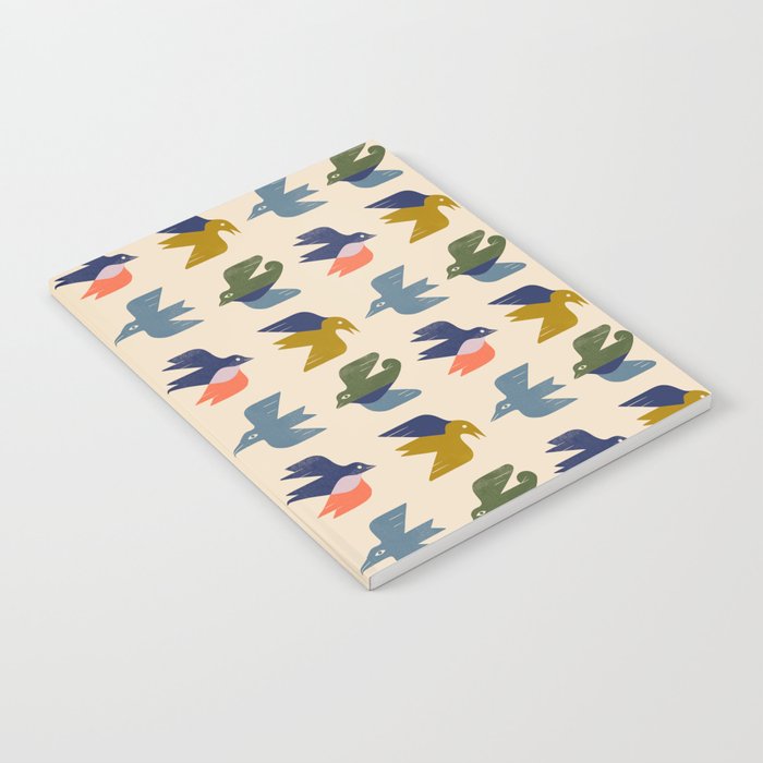 Four Birds Grid Notebook Gallery Image 1