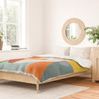 mid century geometric face Duvet Cover Gallery Image 2