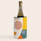 mid century geometric face Wine Chiller Gallery Image 3