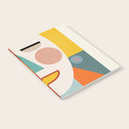 mid century geometric face Notebook Gallery Image 2
