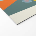 mid century geometric face Welcome Mat Gallery Image 2