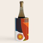 mid century geometric face Wine Chiller Gallery Image 2
