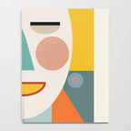 mid century geometric face Notebook Gallery Image 4