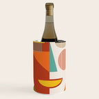 mid century geometric face Wine Chiller Gallery Image 1