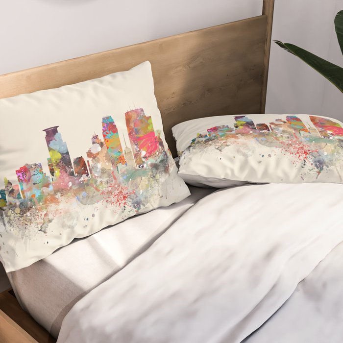 minneapolis skyline Pillow Sham Gallery Image 2