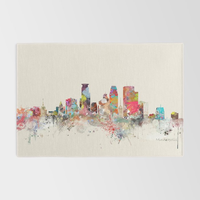 minneapolis skyline Rug Gallery Image 2