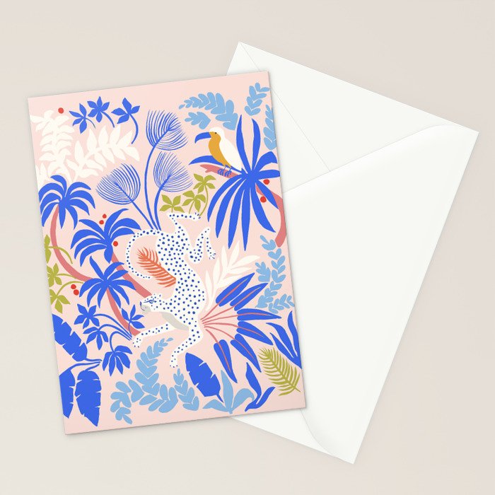 Rainforest Leopard Stationery Card Gallery Image 2