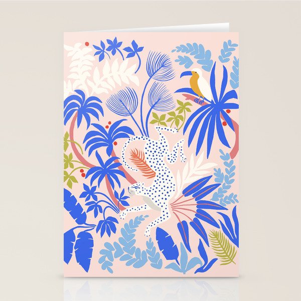 Rainforest Leopard Stationery Card Gallery Image 1