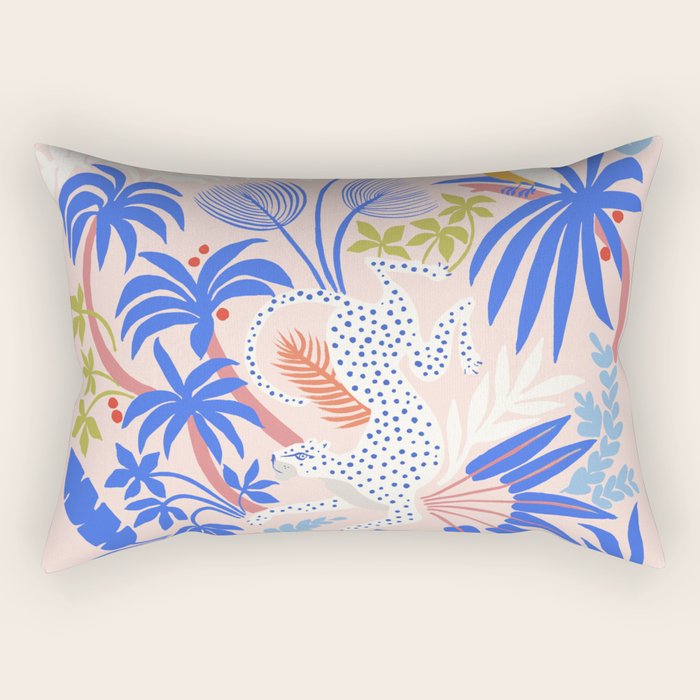Rainforest Leopard Rectangular Pillow Gallery Image 1