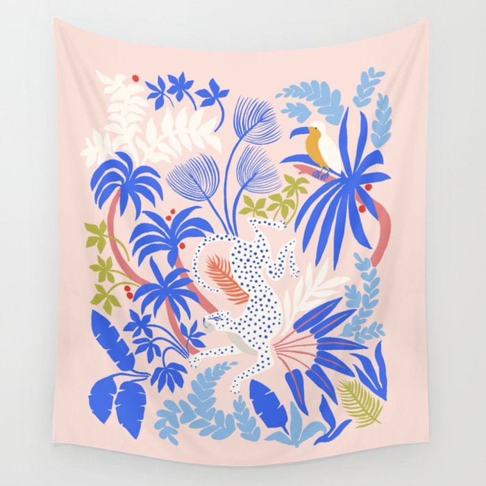 Rainforest Leopard Wall Tapestry Gallery Image 4