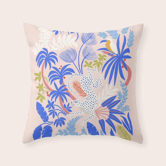 Rainforest Leopard Throw Pillow Gallery Image 6
