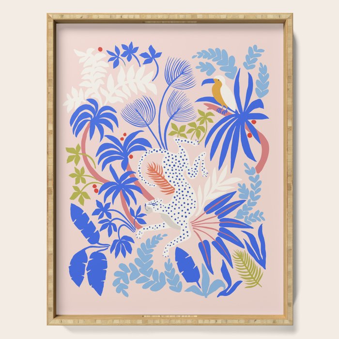Rainforest Leopard Serving Tray Gallery Image 1