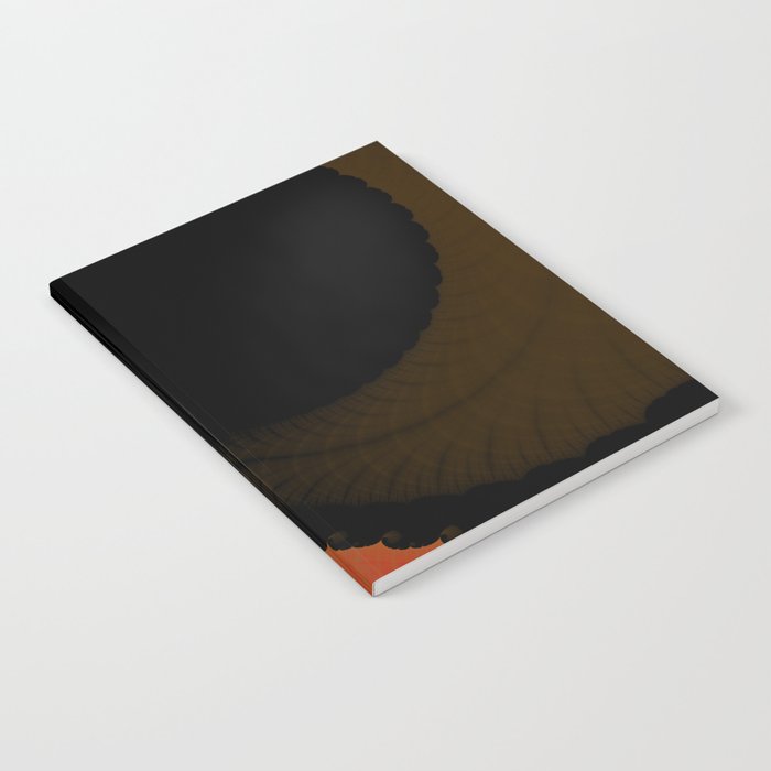 Southwest Evening - saddle brown, chocolate, black, orange, red Notebook