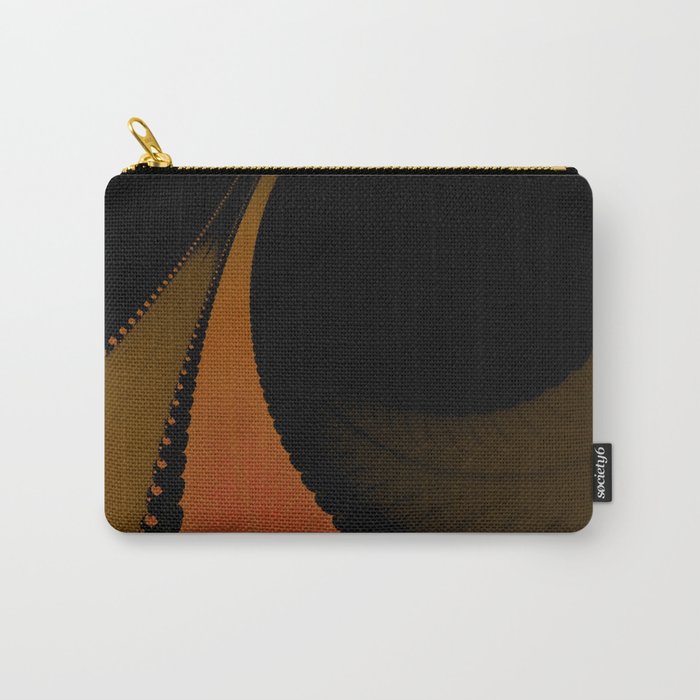 Southwest Evening - saddle brown, chocolate, black, orange, red Carry All Pouch Gallery Image 1