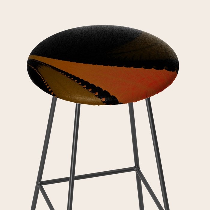 Southwest Evening - saddle brown, chocolate, black, orange, red Stool Gallery Image 2