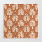 Wide Palm | Terra Cotta Wood Wall Art Gallery Image 1