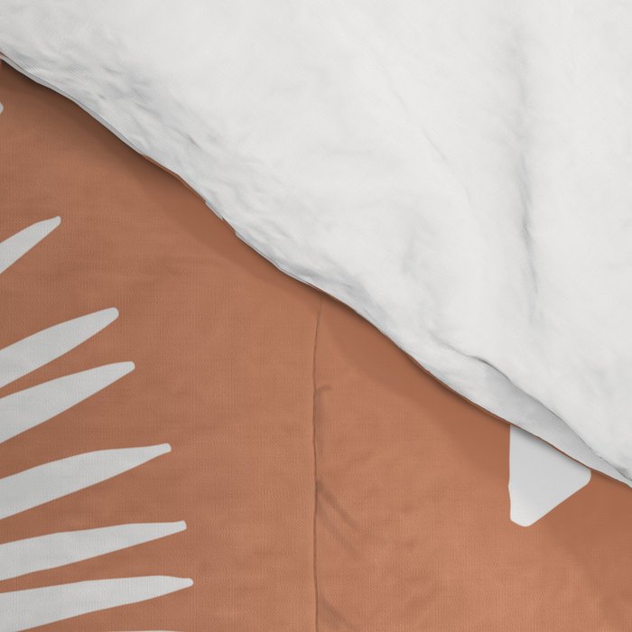 Wide Palm | Terra Cotta Comforter Gallery Image 4