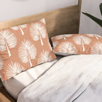 Wide Palm | Terra Cotta Pillow Sham Gallery Image 2