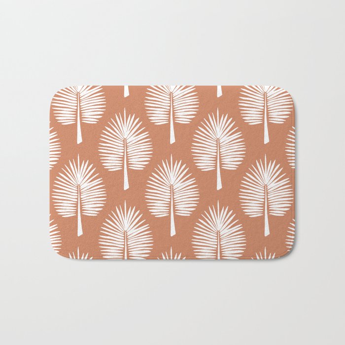 Wide Palm | Terra Cotta Bath Mat Gallery Image 1