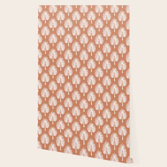 Wide Palm | Terra Cotta Wallpaper Gallery Image 2