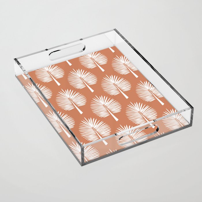 Wide Palm | Terra Cotta Acrylic Tray Gallery Image 1