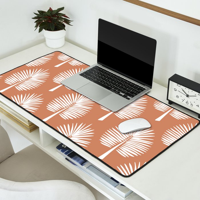 Wide Palm | Terra Cotta Desk Mat Gallery Image 2