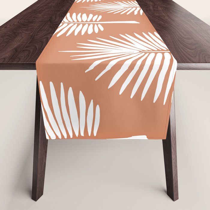 Wide Palm | Terra Cotta Table Runner Gallery Image 1