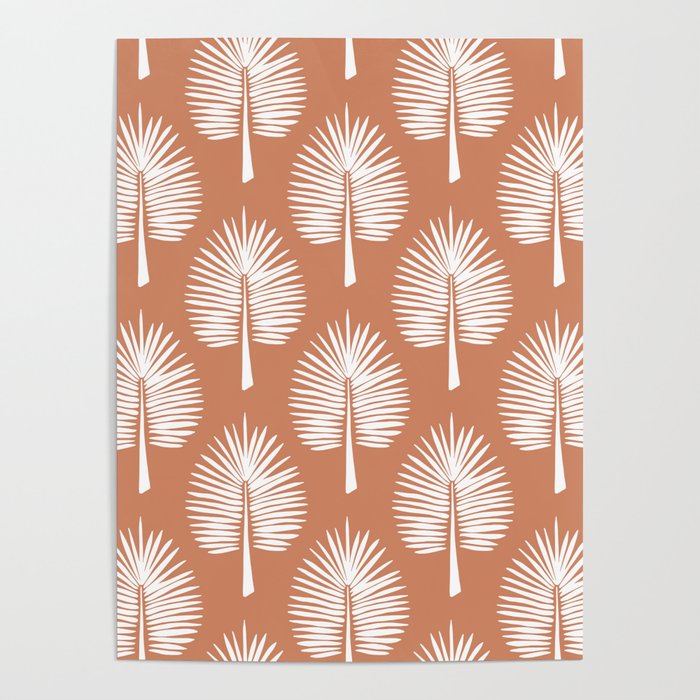 Wide Palm | Terra Cotta Poster Gallery Image 4