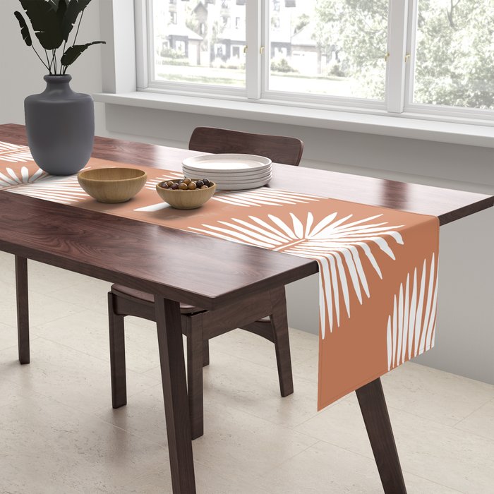 Wide Palm | Terra Cotta Table Runner Gallery Image 2