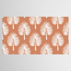 Wide Palm | Terra Cotta Tablecloth Gallery Image 2