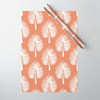 Wide Palm | Terra Cotta Wrapping Paper Gallery Image 1