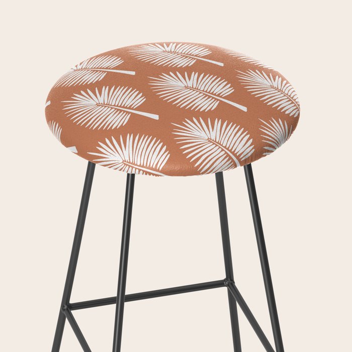 Wide Palm | Terra Cotta Stool Gallery Image 2