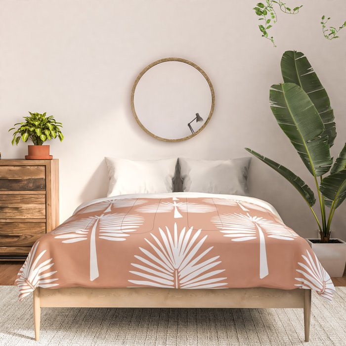 Wide Palm | Terra Cotta Comforter Gallery Image 3