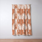 Wide Palm | Terra Cotta Window Curtain Gallery Image 3