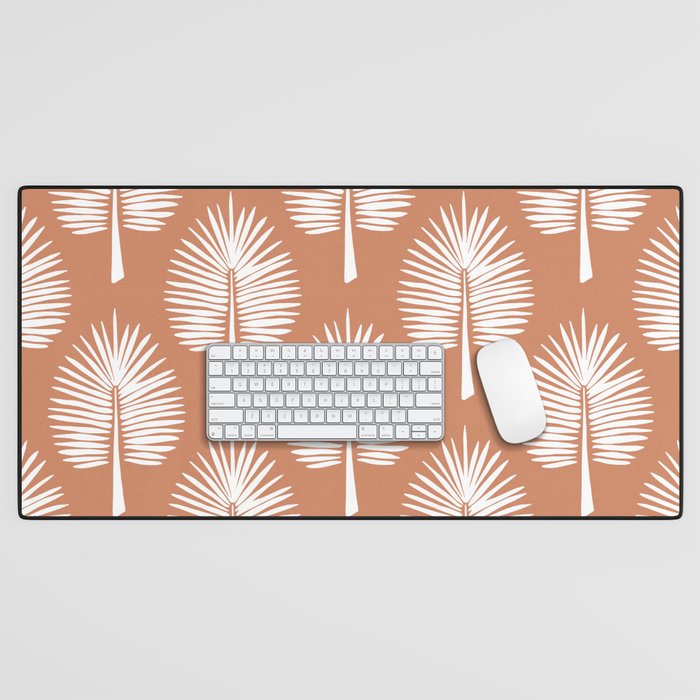 Wide Palm | Terra Cotta Desk Mat Gallery Image 1