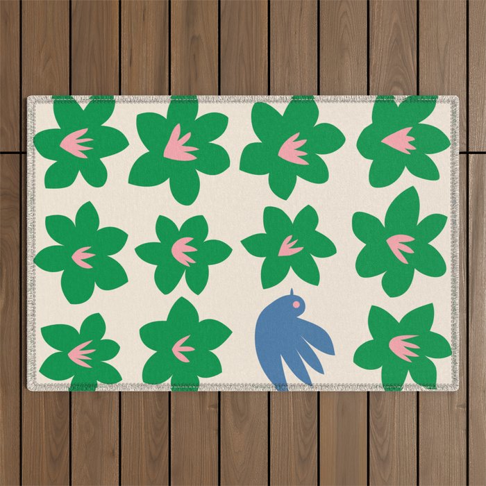 Blossom bird  Outdoor Rug Gallery Image 1