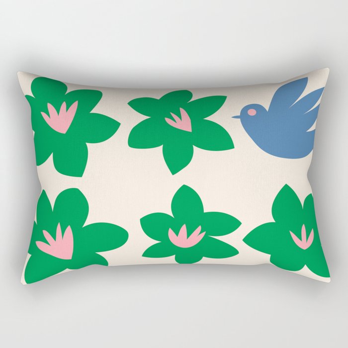 Blossom bird  Rectangular Pillow Gallery Image 1