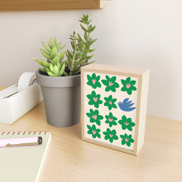 Blossom bird  Mini Art Print Gallery Image 2