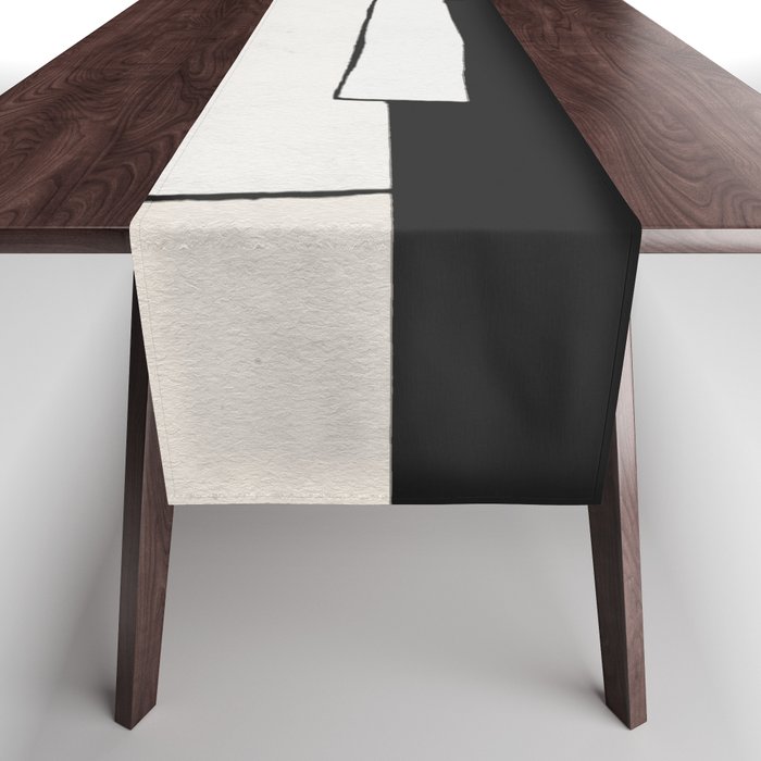 Abstract minimal modern painting 02 Table Runner Gallery Image 1