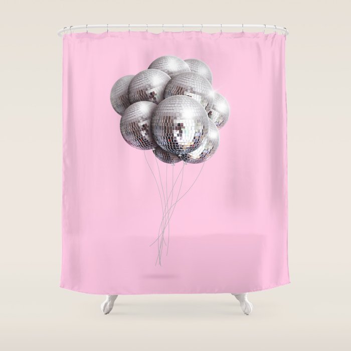 Disco Balloons Shower Curtain Gallery Image 1