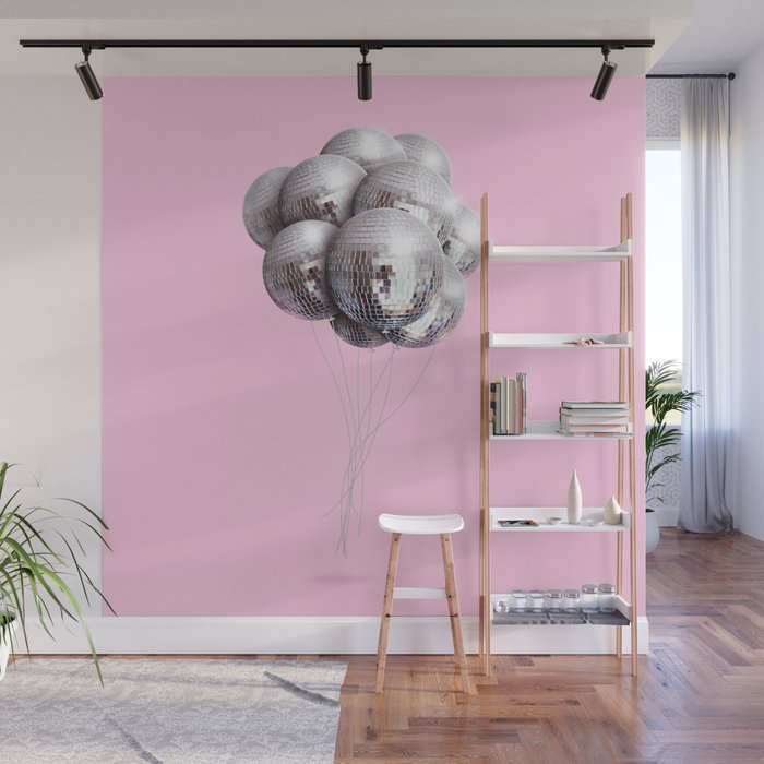 Disco Balloons Wall Mural Gallery Image 1