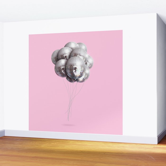Disco Balloons Wall Mural Gallery Image 2